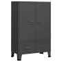 Armario industrial acero gris antracita 67x35x107 cm de vidaXL, Armarios roperos - Ref: Foro24-339612, Precio: 173,03 €, Desc...