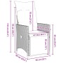 Set de Comedor de Jardín de 7 Piezas con Cojines Gris Poliratán de , Sillas de jardín - Ref: Foro24-3379581, Precio: 895,01 €...