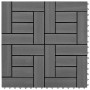 Baldosas de porche de WPC 30x30 cm 2 m² gris 22 unidades en Materiales de construcción | Comprar online en Foru.es