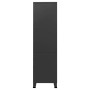Armario industrial de metal negro 90x50x180 cm de vidaXL, Armarios roperos - Ref: Foro24-339613, Precio: 352,59 €, Descuento: %