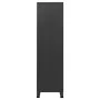 Armario industrial de metal negro 90x50x180 cm de vidaXL, Armarios roperos - Ref: Foro24-339613, Precio: 472,13 €, Descuento: %