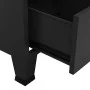 Armario industrial de metal negro 90x50x180 cm de vidaXL, Armarios roperos - Ref: Foro24-339613, Precio: 472,13 €, Descuento: %