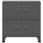 Baúl de almacenaje industrial acero antracita 75x40x80 cm de vidaXL, Baúles de almacenamiento - Ref: Foro24-339627, Precio: 1...