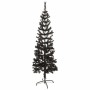 Árbol de Navidad delgado negro 150 cm en Decoración Festiva y Estacional | Comprar online en Foru.es