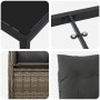 Conjunto de Comedor de Jardín de 5 Piezas con Cojines Gris Poliratán de , Sillas de jardín - Ref: Foro24-3379648, Precio: 564...
