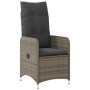 Conjunto de Comedor de Jardín de 7 Piezas con Cojines en Poliratán Gris de , Sillas de jardín - Ref: Foro24-3379650, Precio: ...