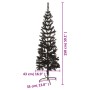 Árbol de Navidad delgado negro 150 cm en Decoración Festiva y Estacional | Comprar online en Foru.es