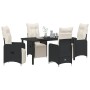 Set de Comedor de Jardín de 5 Piezas con Cojines Negros de , Sillas de jardín - Ref: Foro24-3379663, Precio: 616,87 €, Descue...