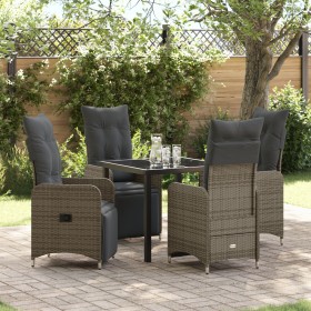 Set de Comedor de Jardín de 5 Piezas con Cojines Beige Poliratán de , Sillas de jardín - Ref: Foro24-3379682, Precio: 647,35 ...
