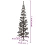 Árbol de Navidad delgado negro 180 cm en Decoración Festiva y Estacional | Comprar online en Foru.es