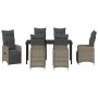 Set de Comedor de Jardín de 7 Piezas con Cojines Beige Poliratán de , Sillas de jardín - Ref: Foro24-3379685, Precio: 957,64 ...