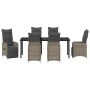 Conjunto de comedor de jardín de 7 piezas con cojines beige de poliratán. de , Sillas de jardín - Ref: Foro24-3379686, Precio...