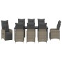 Set de Comedor de Jardín de 9 Piezas con Cojines Beige Ratán Sintético de , Sillas de jardín - Ref: Foro24-3379687, Precio: 1...