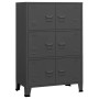 Baúl de almacenaje industrial metal antracita 75x40x115 cm de vidaXL, Baúles de almacenamiento - Ref: Foro24-339630, Precio: ...
