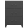 Baúl de almacenaje industrial metal antracita 75x40x115 cm de vidaXL, Baúles de almacenamiento - Ref: Foro24-339630, Precio: ...