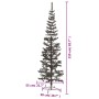 Árbol de Navidad delgado negro 210 cm en Decoración Festiva y Estacional | Comprar online en Foru.es