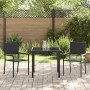 Juego de Comedor de Jardín de 7 Piezas Negro Poliratán de , Sillas de jardín - Ref: Foro24-3379706, Precio: 423,04 €, Descuen...