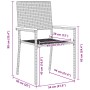 Juego de Comedor de Jardín de 7 Piezas Negro Poliratán de , Sillas de jardín - Ref: Foro24-3379706, Precio: 423,04 €, Descuen...