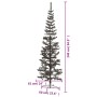 Árbol de Navidad delgado negro 240 cm en Decoración Festiva y Estacional | Comprar online en Foru.es