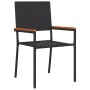 Juego de Comedor de Jardín de 3 Piezas Beige Poliratán de , Sillas de jardín - Ref: Foro24-3379716, Precio: 194,08 €, Descuen...