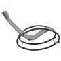 Tumbona con almohada acero y textilene gris de vidaXL, Tumbonas - Ref: Foro24-317584, Precio: 74,40 €, Descuento: %