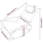 Tumbona con almohada acero y textilene gris de vidaXL, Tumbonas - Ref: Foro24-317584, Precio: 74,40 €, Descuento: %
