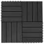 Baldosas de porche de WPC 30x30 cm 2 m² negro 22 unidades en Materiales de construcción | Comprar online en Foru.es