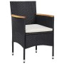 Juego de Comedor de Jardín 3 Piezas Rattan de Poliéster Gris de , Sillas de jardín - Ref: Foro24-3379758, Precio: 232,07 €, D...