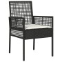 Set de Comedor de Jardín de 9 Piezas con Cojines Poliratán Marrón de , Sillas de jardín - Ref: Foro24-3379876, Precio: 611,06...