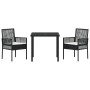 Set de Comedor de Jardín de 9 Piezas con Cojines Poliratán Marrón de , Sillas de jardín - Ref: Foro24-3379876, Precio: 611,06...