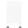 Aparador industrial de metal y vidrio blanco 105x35x62 cm de vidaXL, Aparadores - Ref: Foro24-339609, Precio: 104,91 €, Descu...
