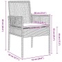Juego de Comedor de Jardín de 9 Piezas con Cojines Beige de Ratán Polímero de , Sillas de jardín - Ref: Foro24-3379890, Preci...