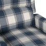 Sillón reclinable de tela azul en Sillones | Comprar online en Foru.es