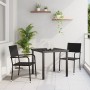 Conjunto de Comedor Jardín de 5 Piezas Black Poly Rattan de , Sillas de jardín - Ref: Foro24-3379908, Precio: 214,42 €, Descu...