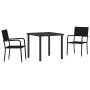 Conjunto de Comedor Jardín de 5 Piezas Black Poly Rattan de , Sillas de jardín - Ref: Foro24-3379908, Precio: 214,42 €, Descu...