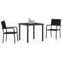 Conjunto de Comedor Jardín de 5 Piezas Black Poly Rattan de , Sillas de jardín - Ref: Foro24-3379908, Precio: 214,42 €, Descu...