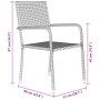 Conjunto de Comedor Jardín de 5 Piezas Black Poly Rattan de , Sillas de jardín - Ref: Foro24-3379908, Precio: 214,42 €, Descu...