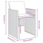 Conjunto de Comedor de Jardín de 5 Piezas con Cojines Ratán Poliéster Negro | Foro24.es | Tu tienda online para hogar, jardín y más Foro24.es