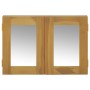 Mueble con espejo madera maciza de teca 60x10x40 cm de vidaXL, Taquillas y armarios de almacenamiento - Ref: Foro24-338242, P...