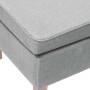 Taburete con patas de madera tapizado tejido gris claro en Taburetes y sillas plegables | Comprar online en Foru.es