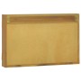 Mueble con espejo madera maciza de teca 60x10x40 cm de vidaXL, Taquillas y armarios de almacenamiento - Ref: Foro24-338242, P...