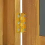Mueble con espejo madera maciza de teca 60x10x40 cm de vidaXL, Taquillas y armarios de almacenamiento - Ref: Foro24-338242, P...
