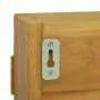 Mueble con espejo madera maciza de teca 60x10x40 cm de vidaXL, Taquillas y armarios de almacenamiento - Ref: Foro24-338242, P...