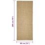 Alfombra de sisal natural 80x200 cm de vidaXL, Alfombras - Ref: Foro24-136306, Precio: 106,06 €, Descuento: %