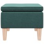 Taburete con patas de madera tapizado tejido verde oscuro en Taburetes y sillas plegables | Comprar online en Foru.es