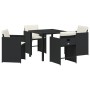 Conjunto de Comedor Jardín de 5 Piezas con Cojines Gris Claro Poliratán de , Sillas de jardín - Ref: Foro24-3379994, Precio: ...