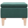Taburete con patas de madera tapizado tejido verde oscuro en Taburetes y sillas plegables | Comprar online en Foru.es