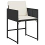 Juego de Comedor de Jardín de 5 Piezas con Cojines Beige Rattan Poliéster de , Sillas de jardín - Ref: Foro24-3380030, Precio...