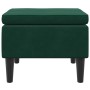 Taburete con patas de madera terciopelo verde oscuro en Taburetes y sillas plegables | Comprar online en Foru.es