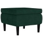 Taburete con patas de madera terciopelo verde oscuro en Taburetes y sillas plegables | Comprar online en Foru.es